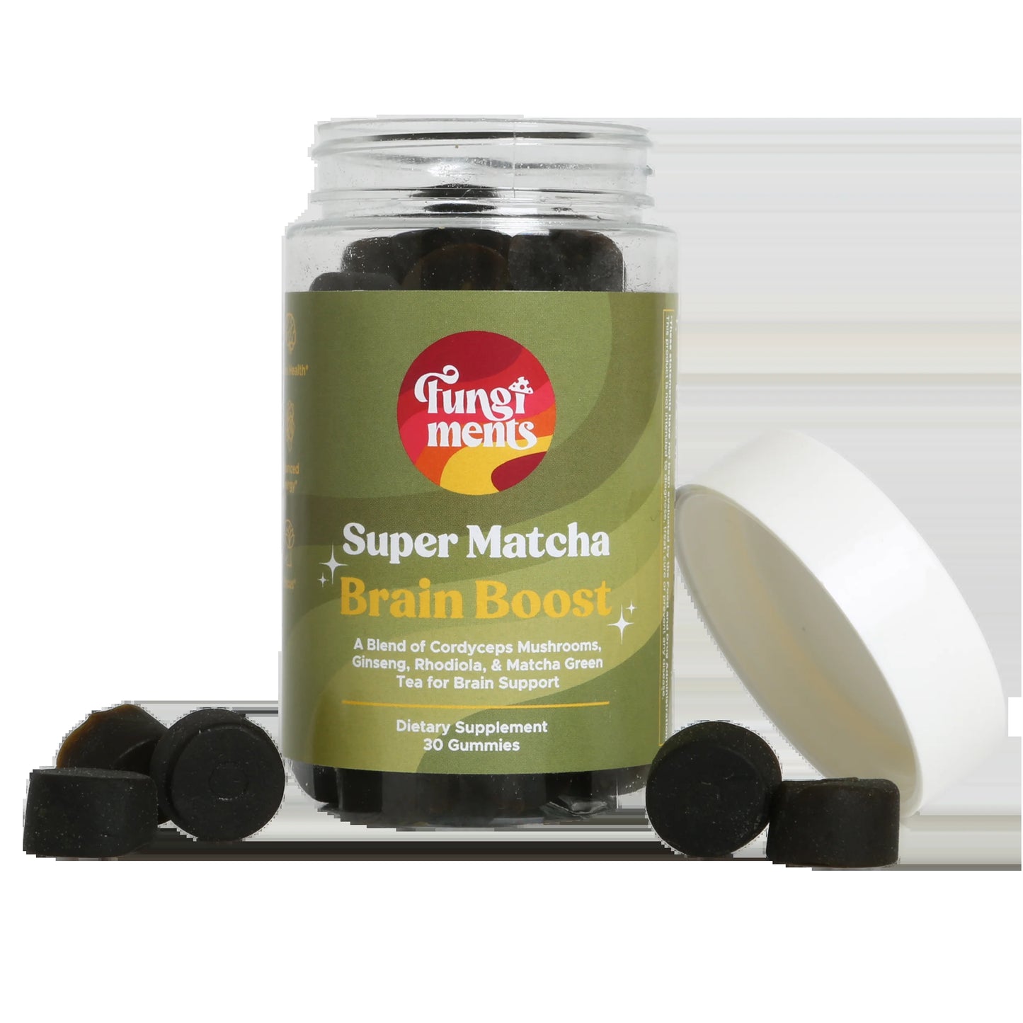 (2 Pack) Super Matcha - Daily Energy, Endurance, Reduce Fatigue, Cordyceps, Green Tea, Ginseng - 30Ct