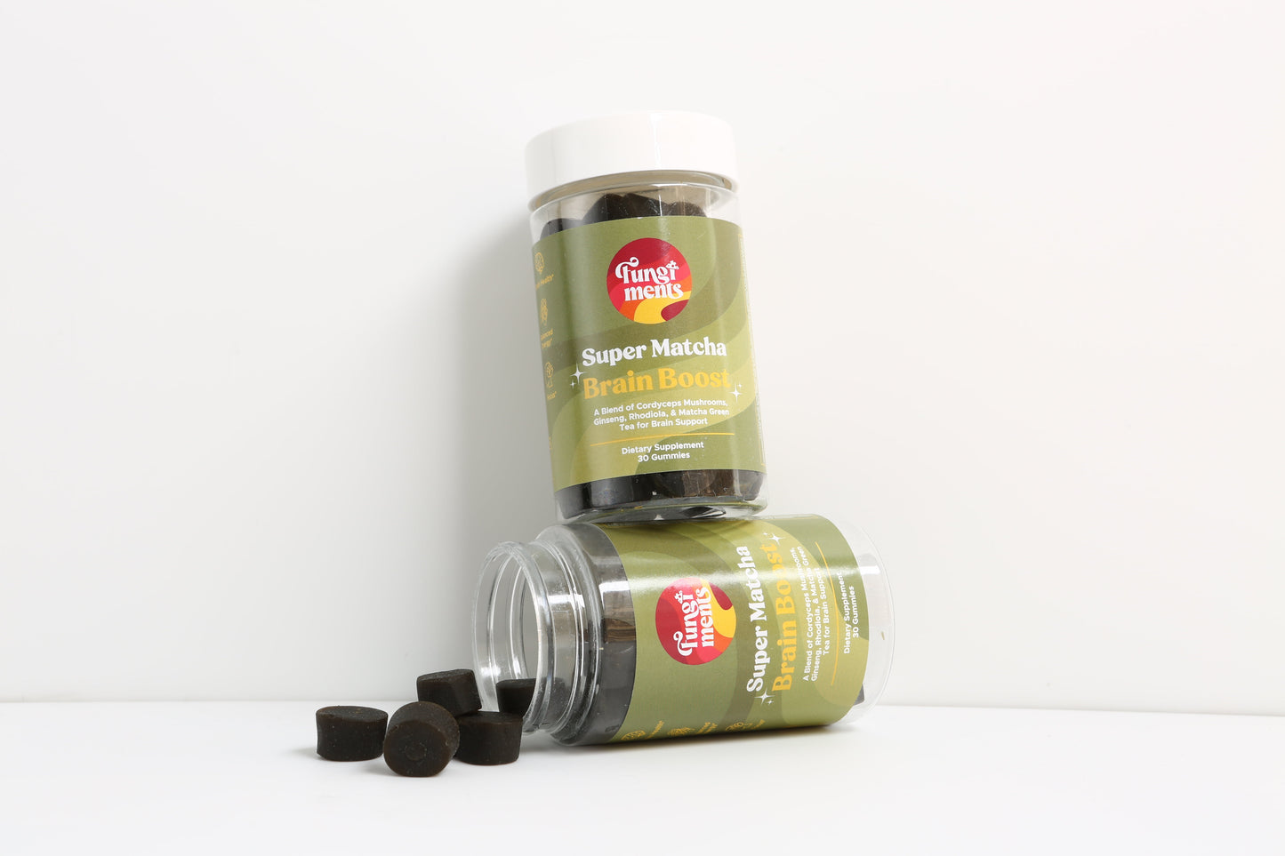 (2 Pack) Super Matcha - Daily Energy, Endurance, Reduce Fatigue, Cordyceps, Green Tea, Ginseng - 30Ct