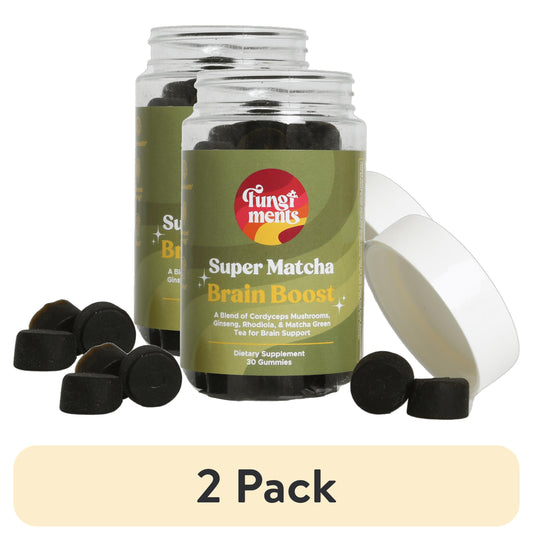 (2 Pack)  Super Matcha - Daily Energy, Endurance, Reduce Fatigue, Cordyceps, Green Tea, Ginseng - 30Ct